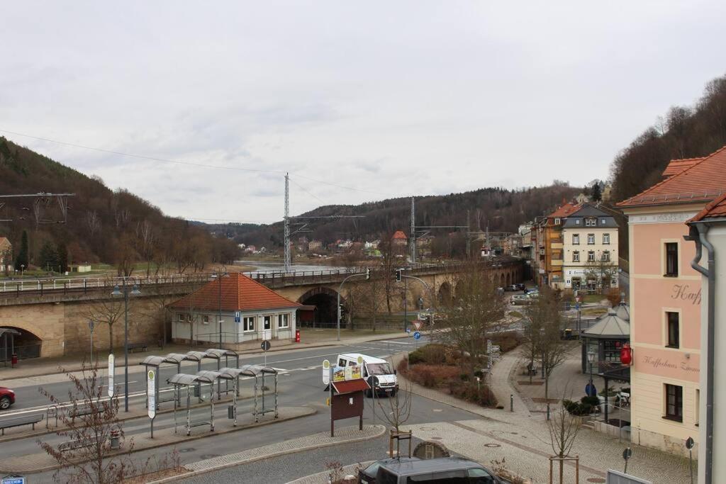 Elbtalblick Koenigstein Im Deutschen Haus Apartman Kültér fotó